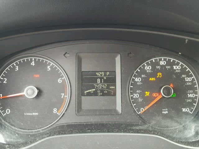 3VW2K7AJ3CM370540 - 2012 VOLKSWAGEN JETTA BASE Սև լուսանկար 8