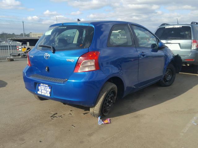 JTDJT903575086350 - 2007 TOYOTA YARIS BLUE photo 4