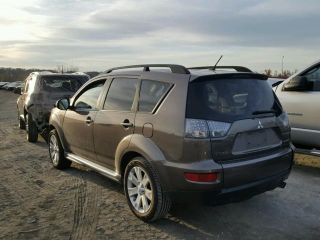 JA4JT3AW9BU018843 - 2011 MITSUBISHI OUTLANDER SILVER photo 3