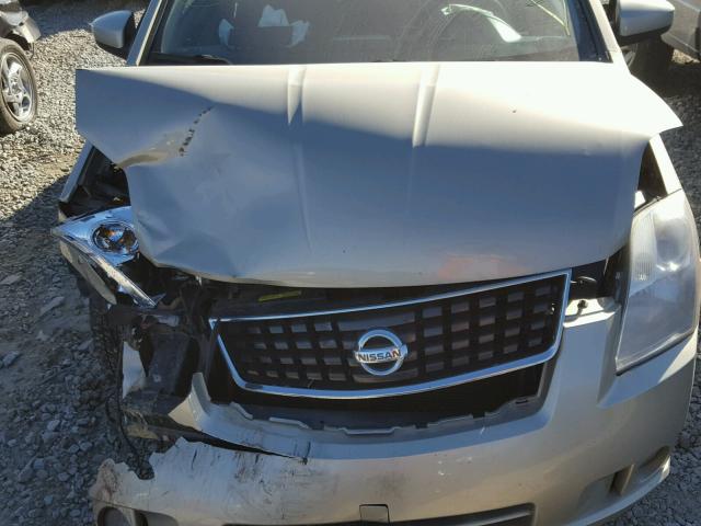 3N1AB61E08L654204 - 2008 NISSAN SENTRA 2.0 SILVER photo 7