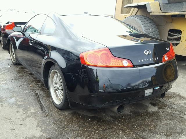 JNKCV54E45M403222 - 2005 INFINITI G35 BLACK photo 3