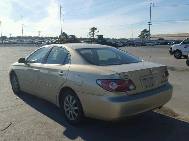 JTHBF30G220029605 - 2002 LEXUS ES 300 BEIGE photo 3