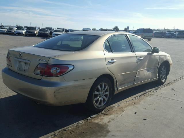 JTHBF30G220029605 - 2002 LEXUS ES 300 BEIGE photo 4