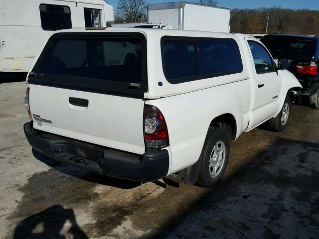 5TENX22N59Z626274 - 2009 TOYOTA TACOMA WHITE photo 4