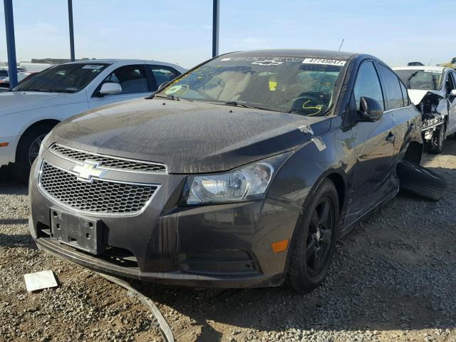 1G1PK5SB3E7166010 - 2014 CHEVROLET CRUZE LT BLACK photo 2