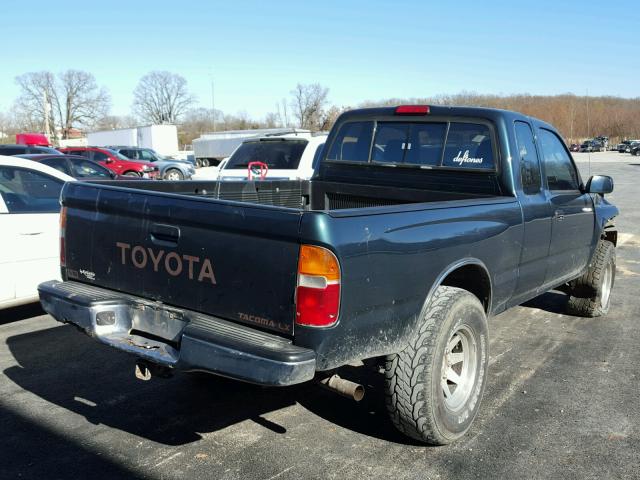 4TAWN72N3TZ086042 - 1996 TOYOTA TACOMA XTR GREEN photo 4