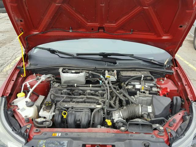 1FAHP3GN3BW162972 - 2011 FORD FOCUS SES RED photo 7