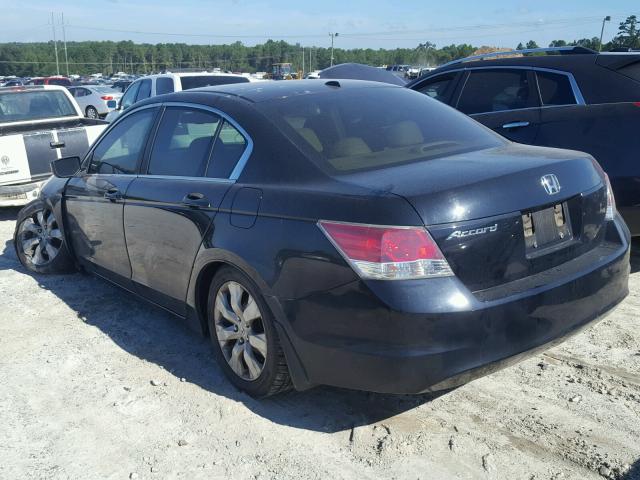 1HGCP26888A100176 - 2008 HONDA ACCORD EXL BLACK photo 3