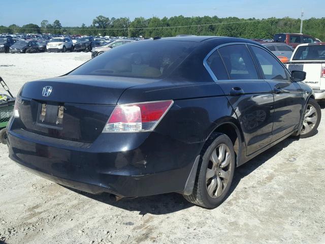 1HGCP26888A100176 - 2008 HONDA ACCORD EXL BLACK photo 4