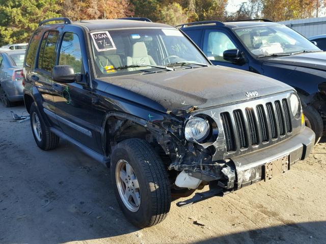 1J4GL38K55W684801 - 2005 JEEP LIBERTY RE BLACK photo 1