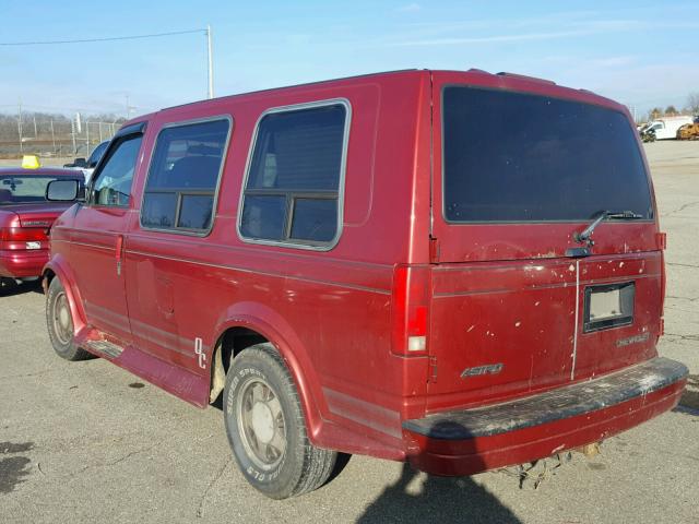 1GBDM19W7WB209627 - 1998 CHEVROLET ASTRO RED photo 3