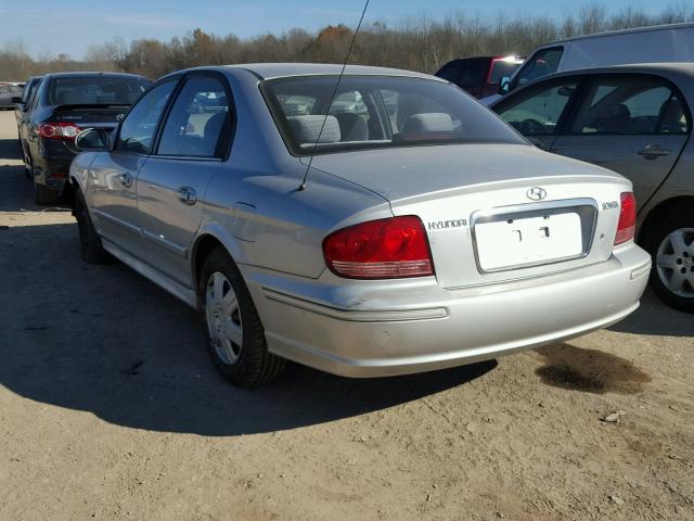 KMHWF25S73A870031 - 2003 HYUNDAI SONATA GL SILVER photo 3