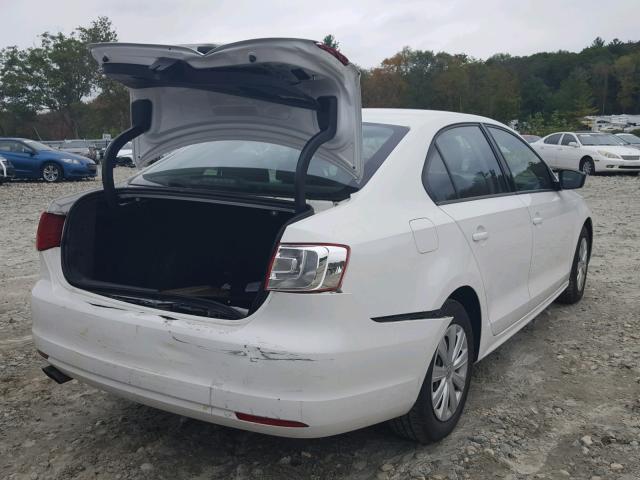 3VW2K7AJ6DM310804 - 2013 VOLKSWAGEN JETTA BASE WHITE photo 4