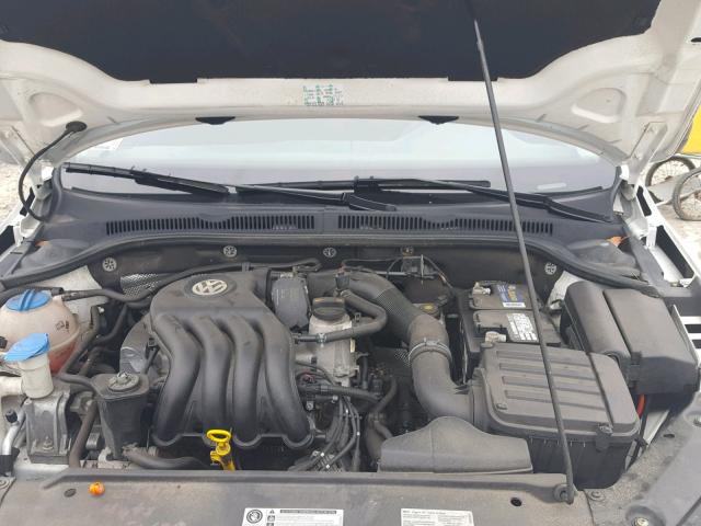 3VW2K7AJ6DM310804 - 2013 VOLKSWAGEN JETTA BASE WHITE photo 7