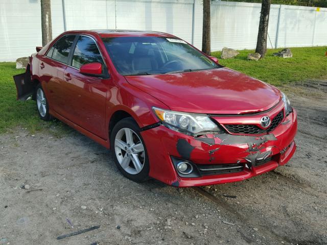 4T1BF1FK1DU716678 - 2013 TOYOTA CAMRY L RED photo 1