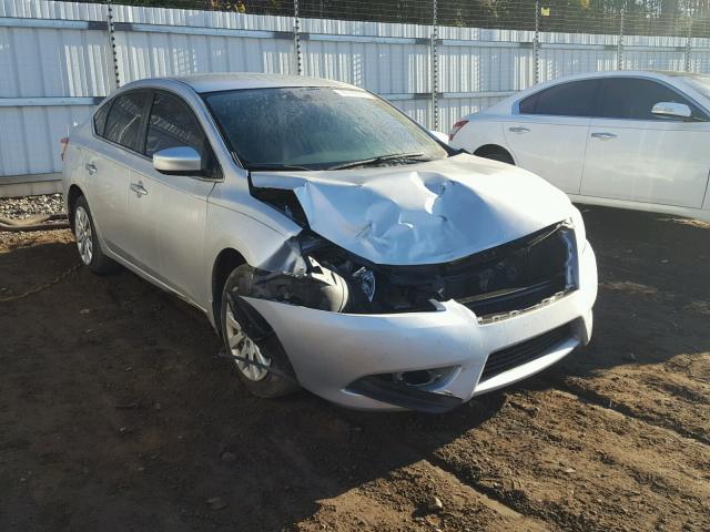 1N4AB7AP2EN854863 - 2014 NISSAN SENTRA S SILVER photo 1