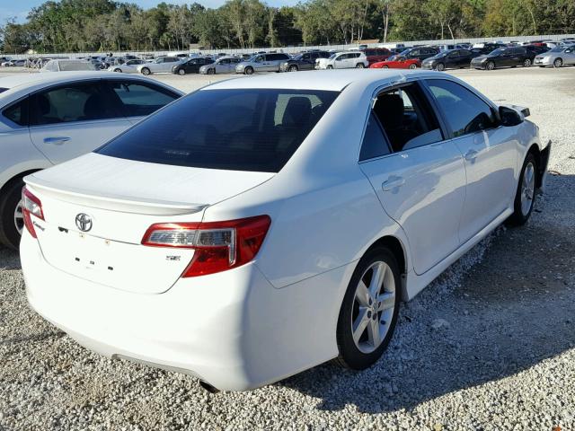 4T1BF1FK0EU302986 - 2014 TOYOTA CAMRY L WHITE photo 4