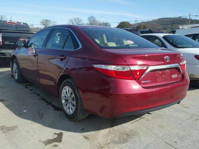 4T1BF1FK1FU940908 - 2015 TOYOTA CAMRY LE MAROON photo 3