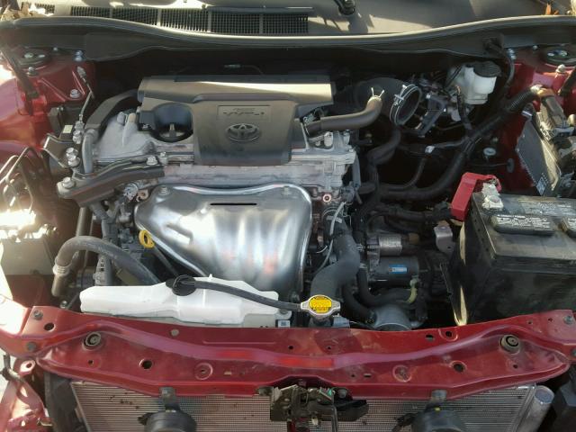 4T1BF1FK1FU940908 - 2015 TOYOTA CAMRY LE მუქწითელი ფოტო 7