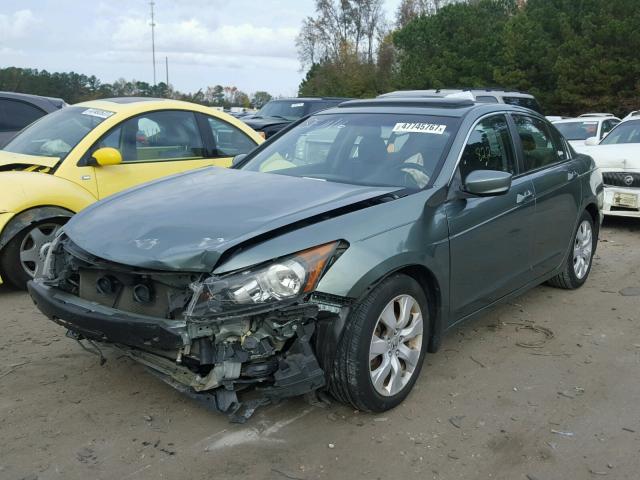 1HGCP26888A146400 - 2008 HONDA ACCORD EXL GREEN photo 2