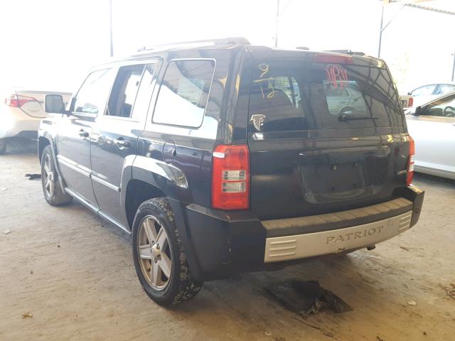 1J4NT4GB2AD513847 - 2010 JEEP PATRIOT LI BLACK photo 3