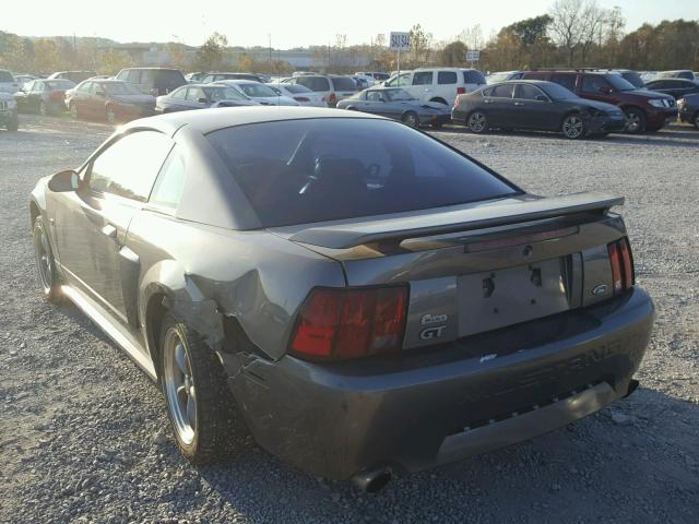 1FAFP42X33F324185 - 2003 FORD MUSTANG GT GRAY photo 3