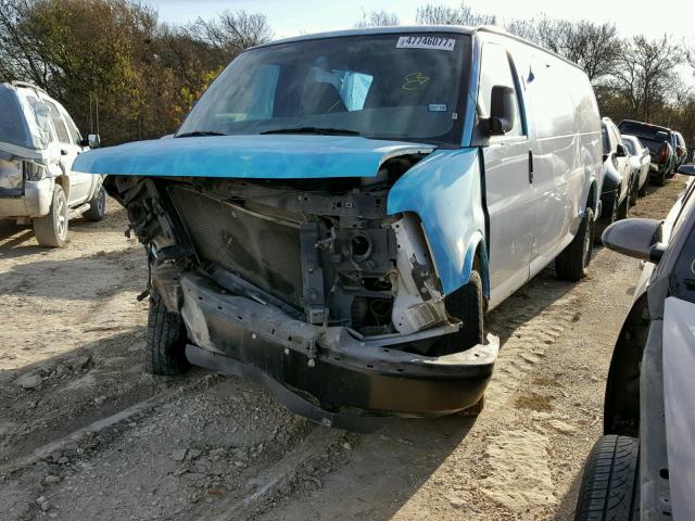 1GCGG29C591133136 - 2009 CHEVROLET EXPRESS G2 BLUE photo 2