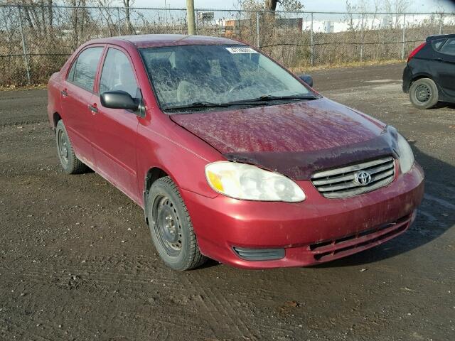 2T1BR32E24C784024 - 2004 TOYOTA COROLLA CE RED photo 1