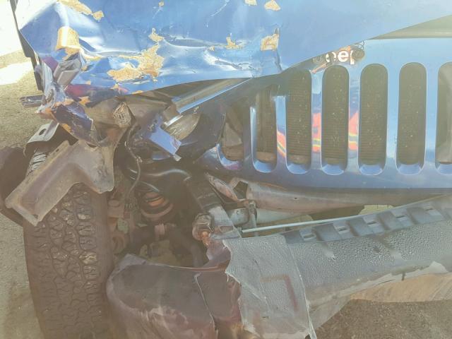 1J4FA24169L762440 - 2009 JEEP WRANGLER X BLUE photo 9