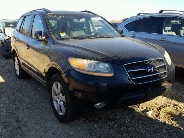 5NMSH73E18H210197 - 2008 HYUNDAI SANTA FE S BLUE photo 1