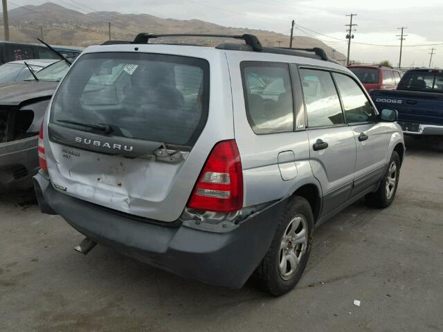 JF1SG63644H719658 - 2004 SUBARU FORESTER 2 SILVER photo 4