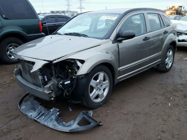 1B3HB48B68D557253 - 2008 DODGE CALIBER SX TAN photo 2