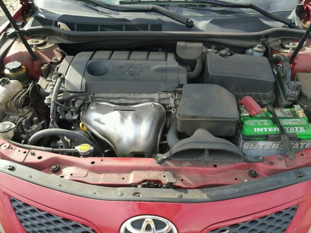 4T1BF3EKXAU091142 - 2010 TOYOTA CAMRY BASE RED photo 7
