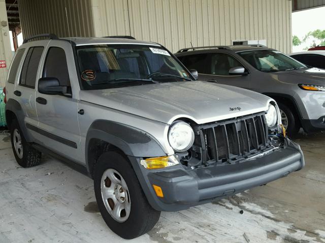 1J4GK48K46W183294 - 2006 JEEP LIBERTY SP GRAY photo 1