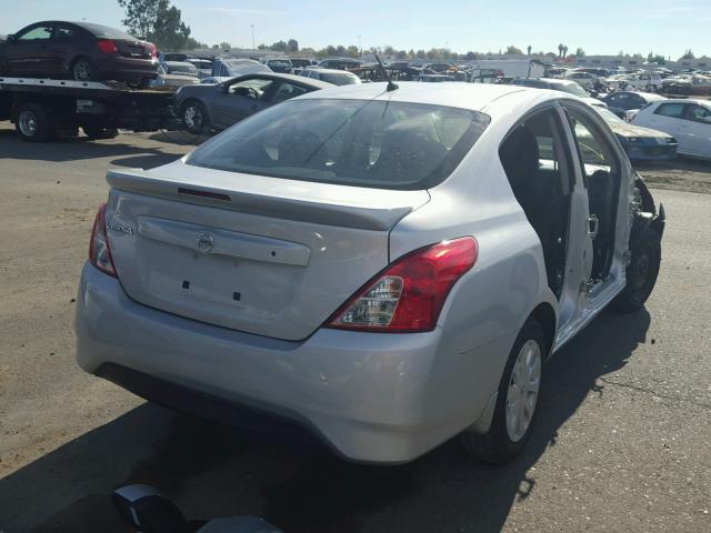 3N1CN7AP1GL908668 - 2016 NISSAN VERSA S SILVER photo 4