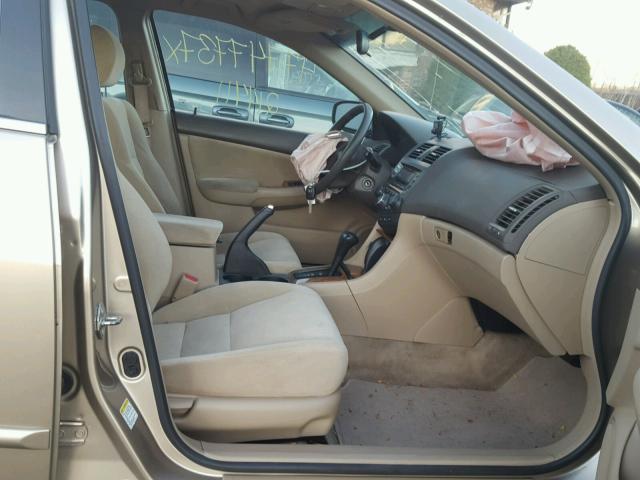 1HGCM56613A126832 - 2003 HONDA ACCORD EX BEIGE photo 5