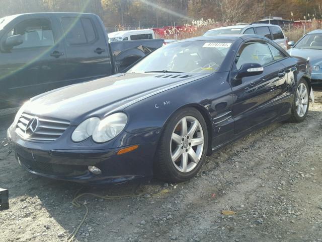 WDBSK75F93F025875 - 2003 MERCEDES-BENZ SL500 BLUE photo 2