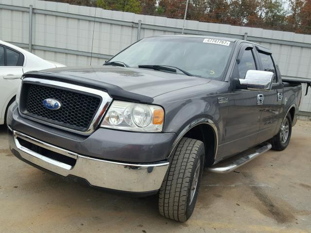 1FTRW12W98FB53370 - 2008 FORD F150 SUPER GRAY photo 2