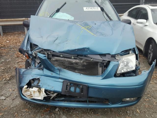 JM3LW28G9Y0148594 - 2000 MAZDA MPV WAGON BLUE photo 9