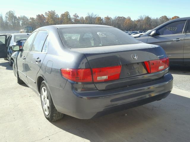 1HGCM56485A121161 - 2005 HONDA ACCORD LX GRAY photo 3