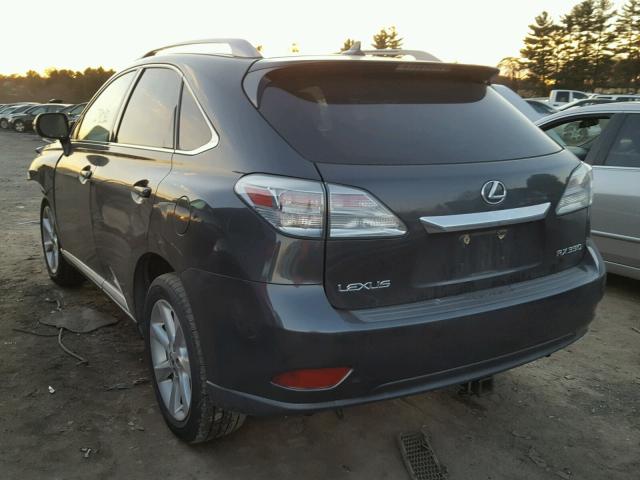 2T2BK1BA7AC062691 - 2010 LEXUS RX 350 GRAY photo 3