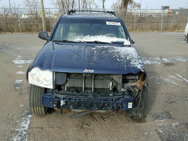 1J8HR582X5C686669 - 2005 JEEP GRAND CHER BLUE photo 9