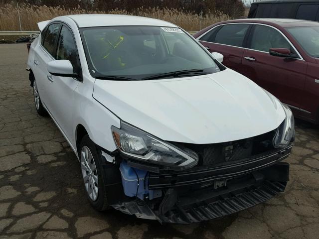 3N1AB7AP7HL664056 - 2017 NISSAN SENTRA S WHITE photo 1