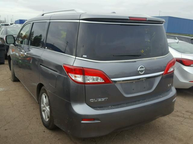 JN8AE2KP2H9167256 - 2017 NISSAN QUEST S GRAY photo 3