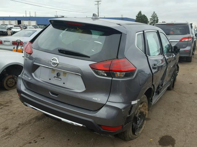 KNMAT2MV1HP557161 - 2017 NISSAN ROGUE S GRAY photo 4