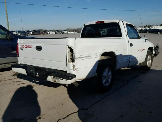 1B7FL26P3WS518246 - 1998 DODGE DAKOTA WHITE photo 4