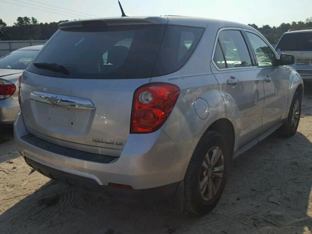 2CNALBEW2A6413255 - 2010 CHEVROLET EQUINOX LS SILVER photo 4