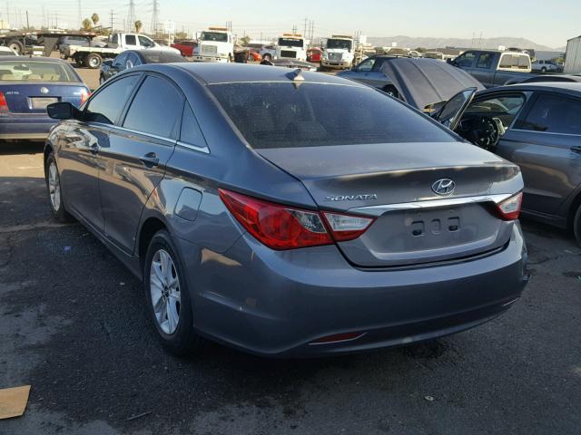 5NPEB4ACXCH337623 - 2012 HYUNDAI SONATA GLS GRAY photo 3