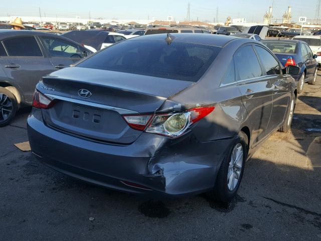 5NPEB4ACXCH337623 - 2012 HYUNDAI SONATA GLS GRAY photo 4