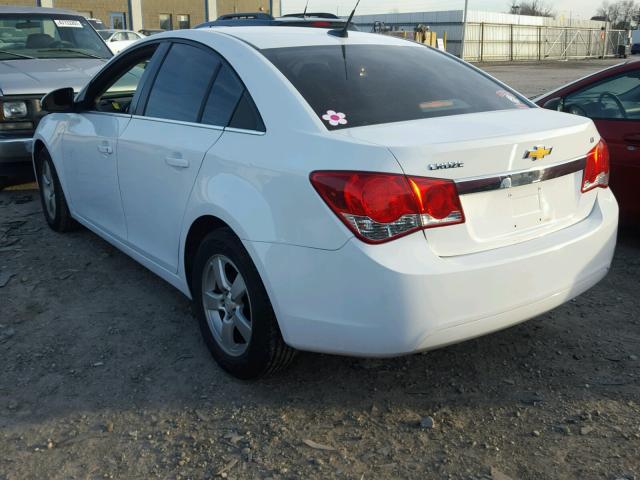 1G1PF5SC5C7108975 - 2012 CHEVROLET CRUZE LT WHITE photo 3